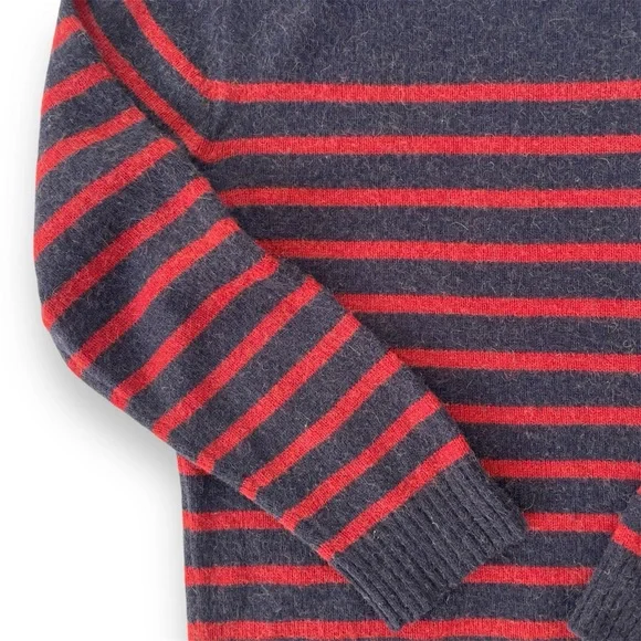 APC Men’s Camel Yarn Striped Sweater